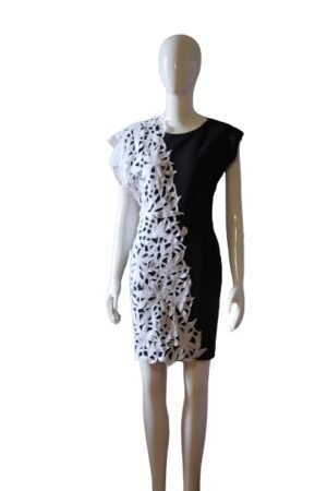 Black & White Lace Dress