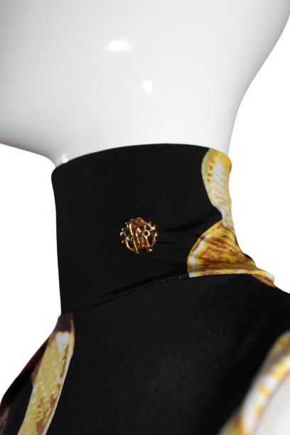 Golden brown chains dress