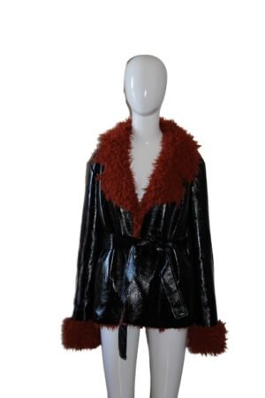 Shiny black coat