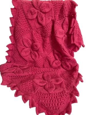 Burnt Crimson Baby Blanket