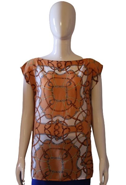 Orange-and-Brown-Top