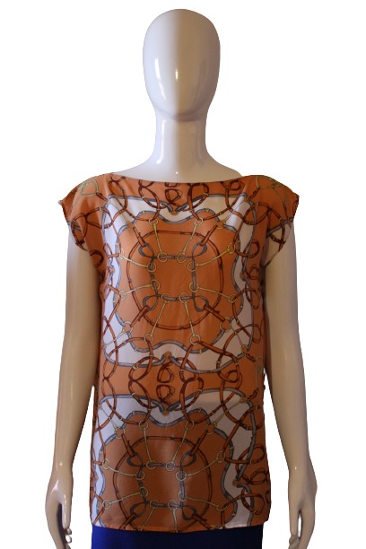 Orange-and-Brown-Top