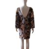 Snake-Print-with-butterfly-shaped-sleeves-back-Dress.