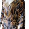 Snake-Print-with-butterfly-shaped-sleeves-front2Dress