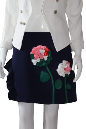 Blue-skirt-with-flow