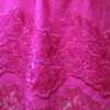 Lace sequined magenta skirt