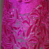 Lace sequined magenta skirt