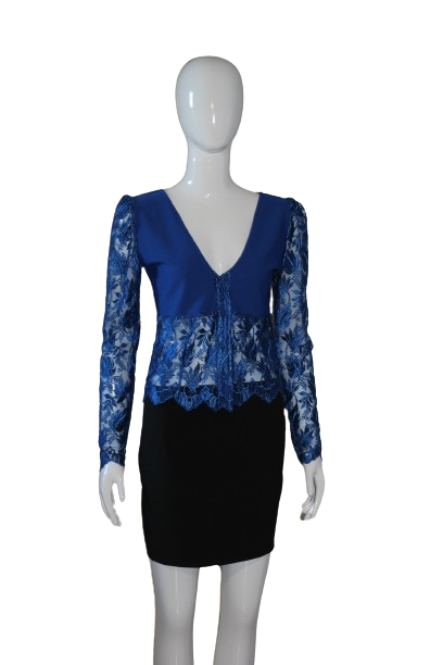Blue Tailored Top