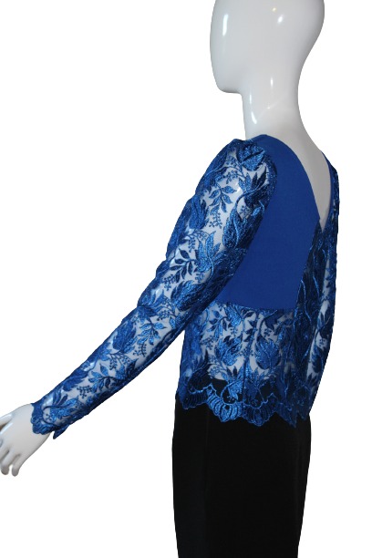 Blue Tailored Top