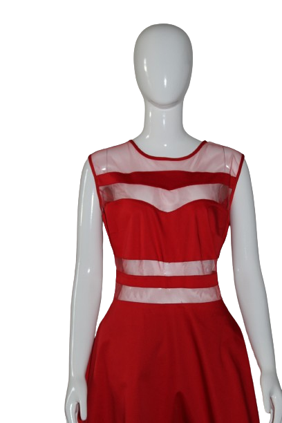 Vibrant Red dress
