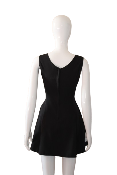 Black mini dress