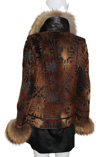 Brown mini coat