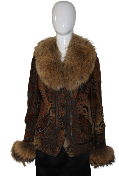 Brown mini coat