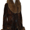 Brown mini coat