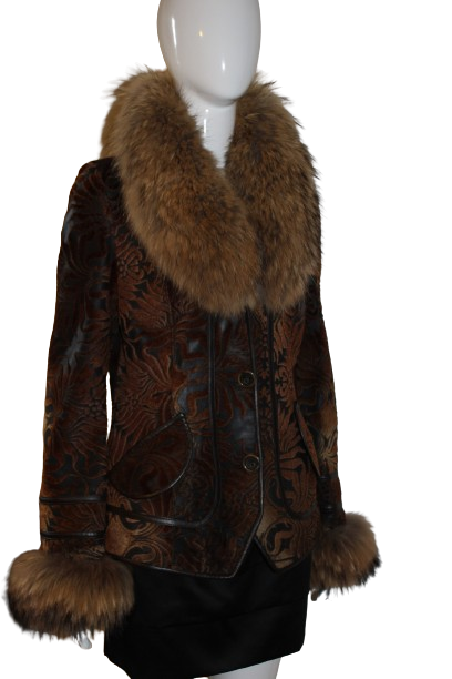 Brown mini coat