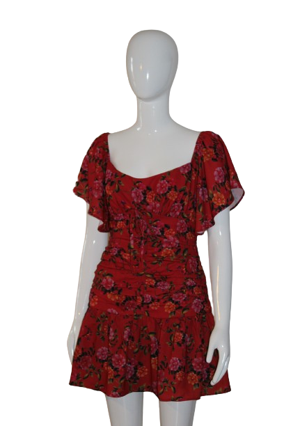 Red Floral dress