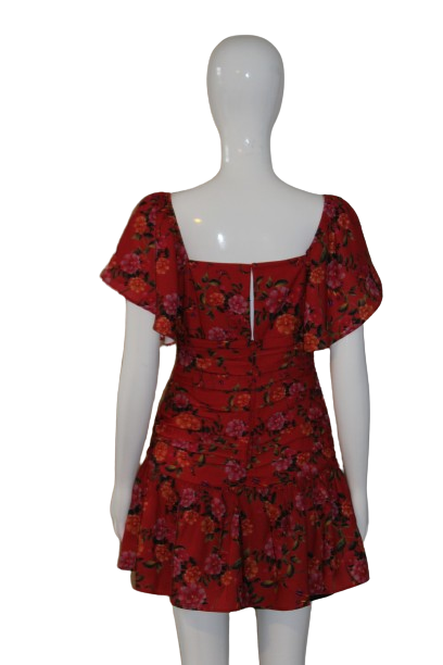 Red Floral dress