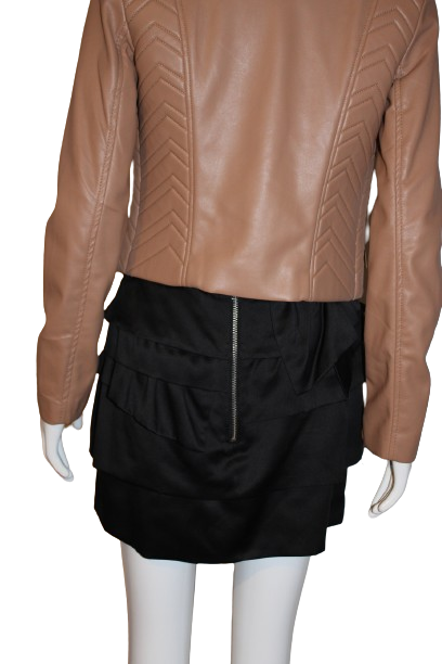 Frilled Black mini skirt.