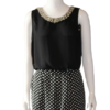 Jumpsuit White & Black polka dots