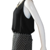 Jumpsuit White & Black polka dots