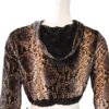 Snake print crop-top