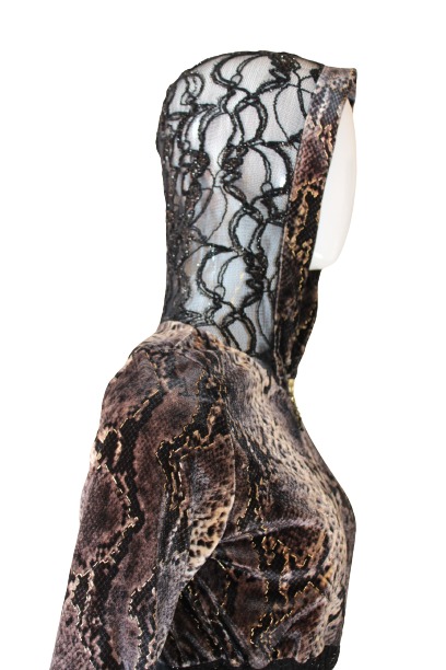 Snake print crop-top