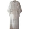White with black lines costume