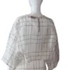White with black lines costume