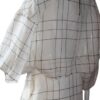 White with black lines costume