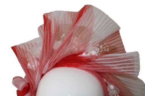 red and white hat