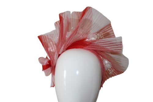 red and white hat
