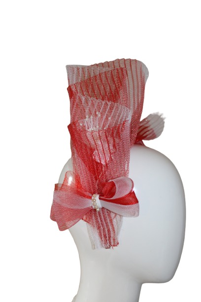 red and white hat