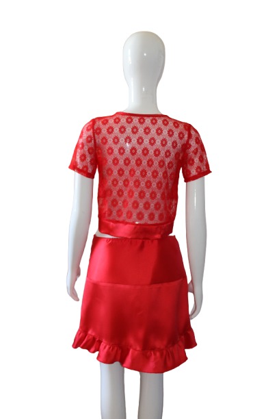 Red Lace top