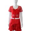 Red Lace top