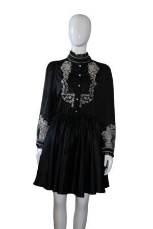 Elegant Black and White dress front