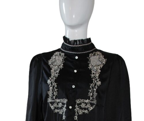 Elegant Black and White dress front1