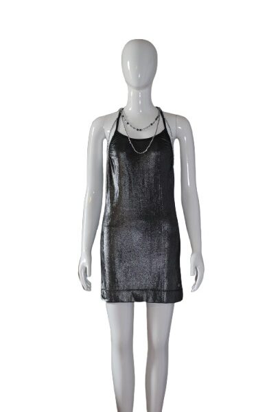 Dress with decoration jewelry