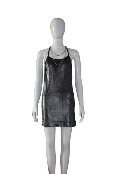 Dress with decoration jewelry