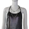 Dress with decoration jewelry
