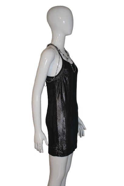 Dress with decoration jewelry