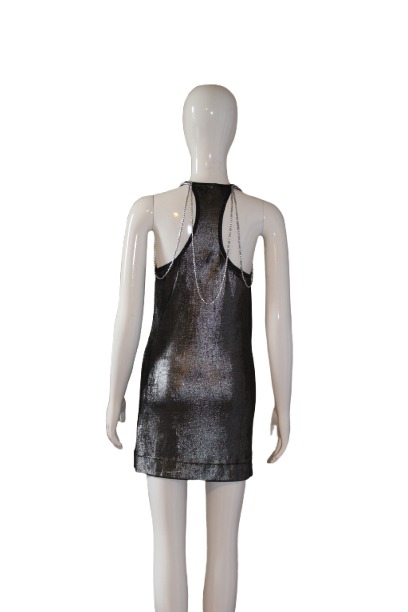 Dress with decoration jewelry