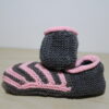 Grey and Pink Adults socks