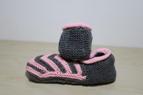 Grey and Pink Adults socks