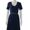 Dark Blue Summer Dress - Elegant Sleeveless Midi Dress for Women