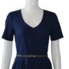 Dark Blue Summer Dress - Elegant Sleeveless Midi Dress for Women