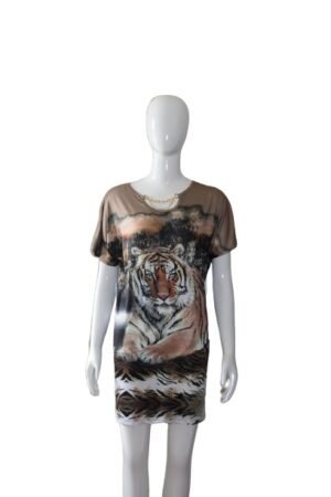 Tiger summer dress front