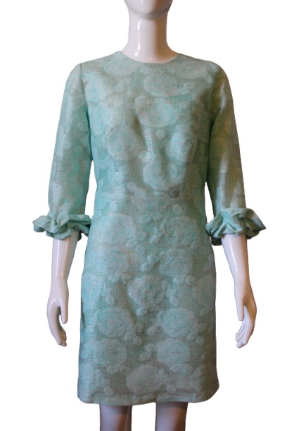 Ambroise-with-gold-fabric-light-aqua-dress