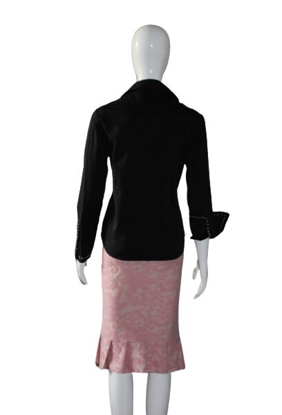 Baby-pink-boucle-texture-skirt-back