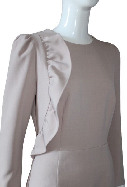 Cream-ruffle-dress-front