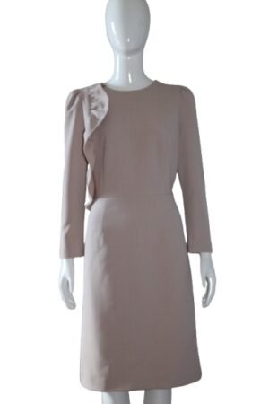 Cream-ruffle-dress-front
